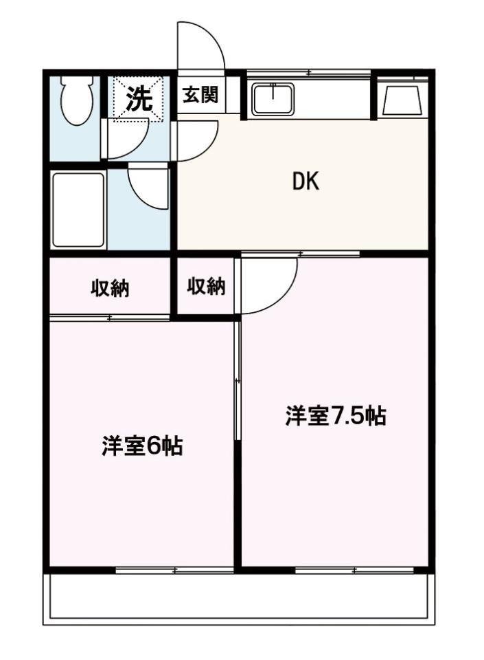 清水マンション１０６間取り図